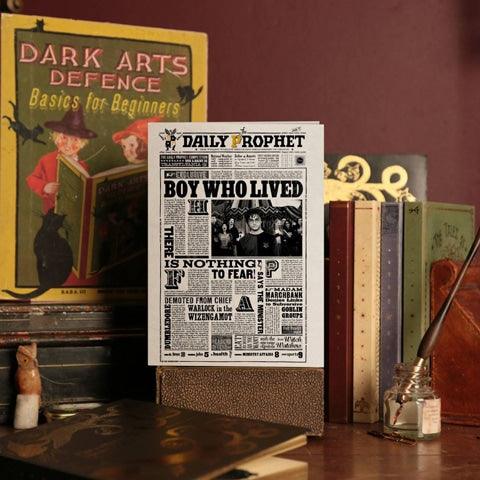 Carte de voeux lenticulaire The Daily Prophet - Boy Who Lived - La Muchette