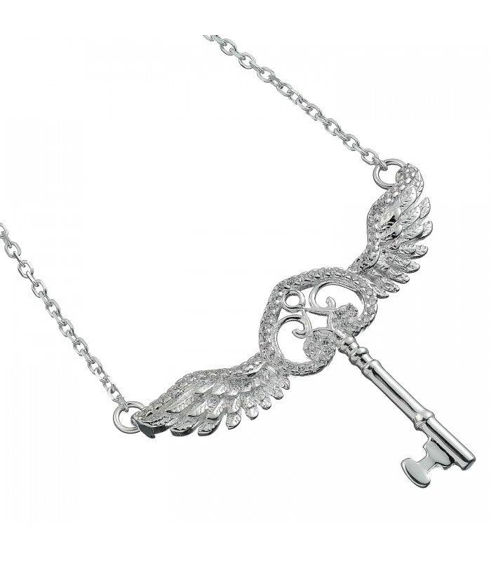 Collier Clé volante avec cristaux de Swarovski - La Muchette