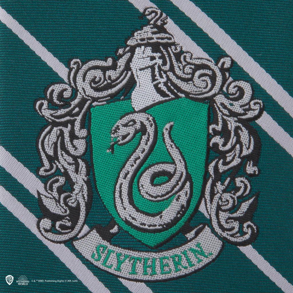 Cravate kid Serpentard - Logo tissé - La Muchette