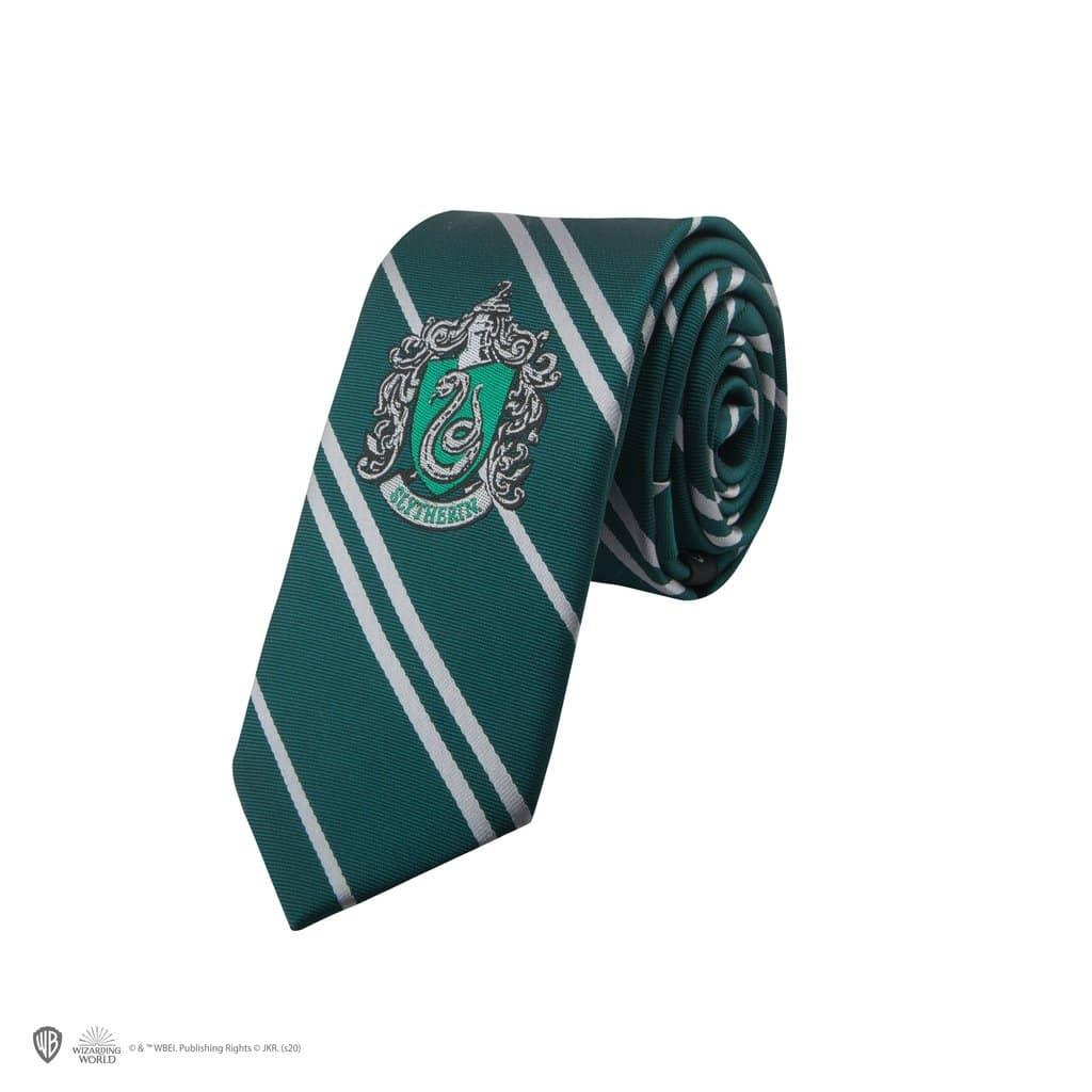 Cravate kid Serpentard - Logo tissé - La Muchette