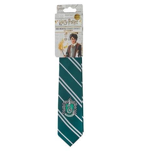 Cravate kid Serpentard - Logo tissé - La Muchette
