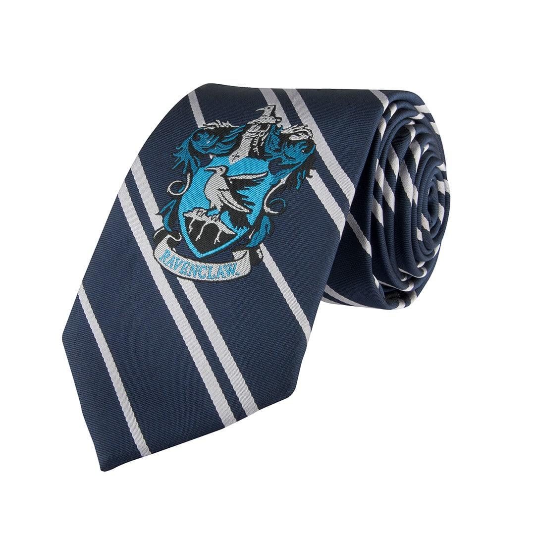 Cravate Serdaigle - Logo tissé - Harry Potter - La Muchette