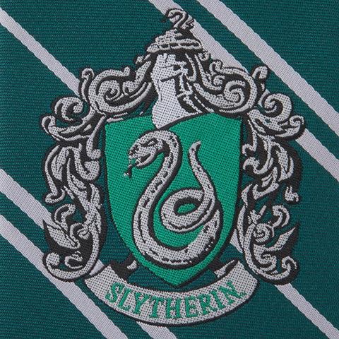 Cravate Serpentard - Logo tissé - Harry Potter - La Muchette
