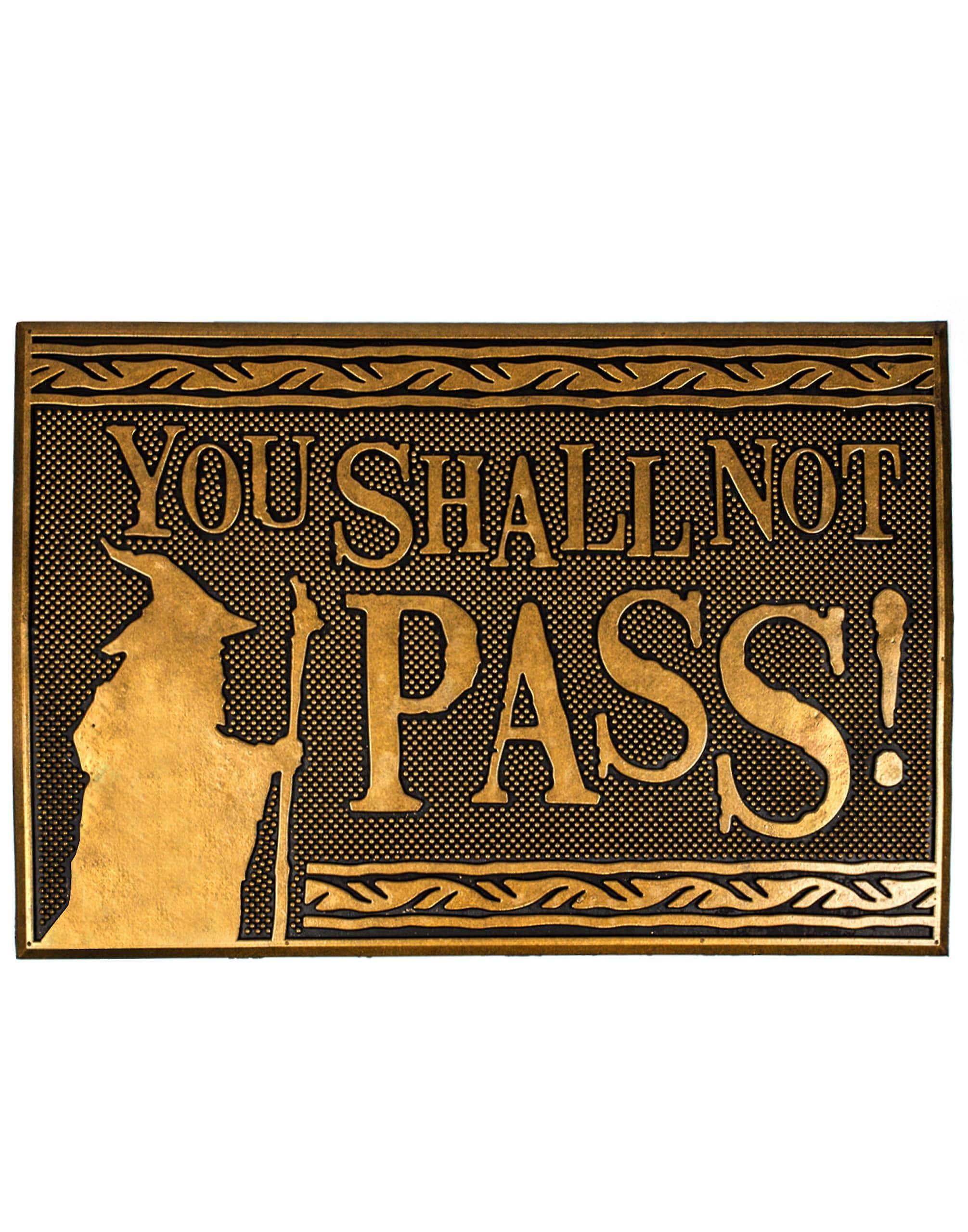 Le Seigneur des Anneaux paillasson You Shall Not Pass 40 x 60 cm - La Muchette