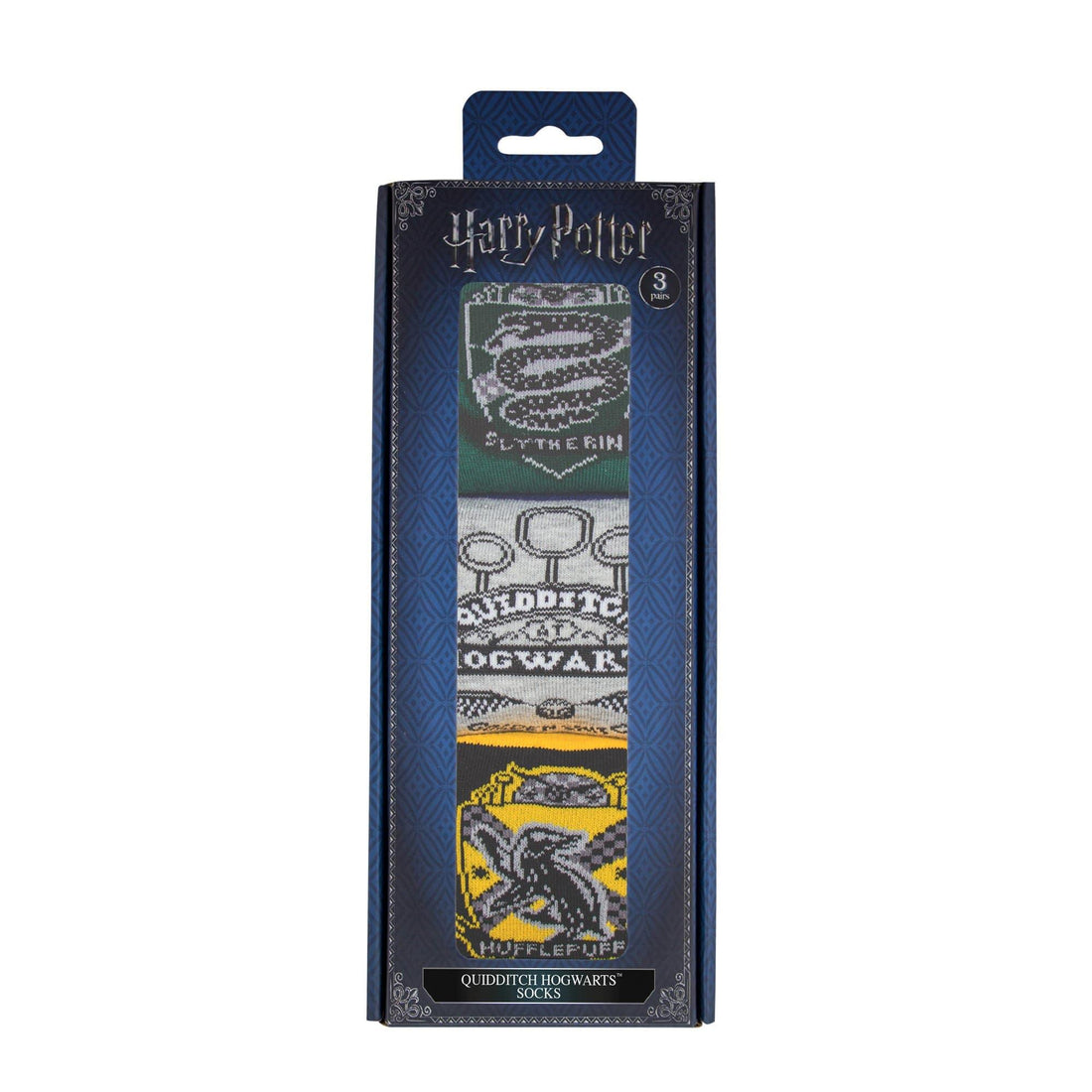 Lot 3 paires de Chaussettes QUIDDITCH HOGWARTS taille Unique - D - La Muchette