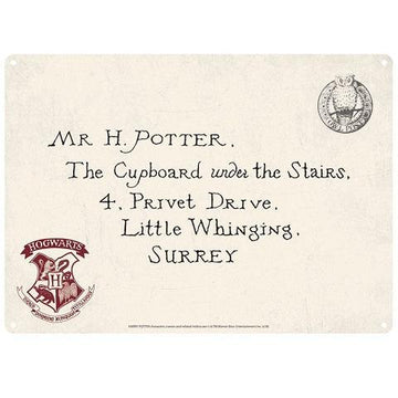 Panneau métal Lettre d'acceptation 21 x 15 cm - La Muchette