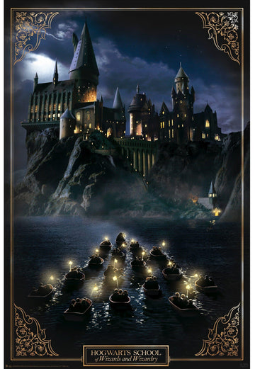 Poster « Château de Poudlard » roulé filmé (91.5x61) - La Muchette