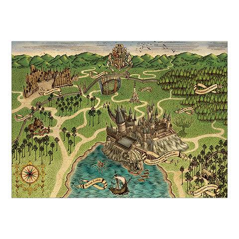 Poudlard Map Poster - La Muchette