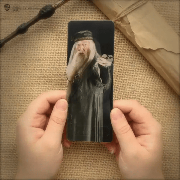 Stylo baguette Albus Dumbledore et support - La Muchette