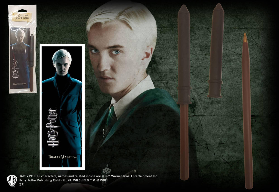 Stylo baguette & Marque-page Drago Malefoy - La Muchette